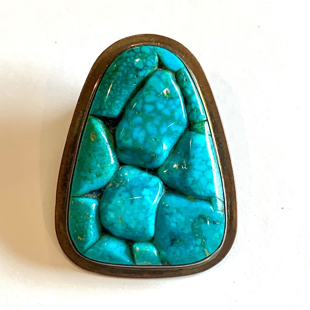 Turquoise Copper choker pendant